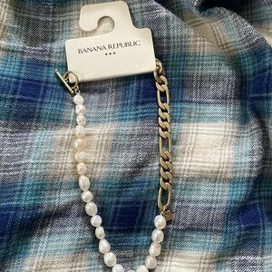 ✨❤️✨❤️NWT BANANA REPUBLIC CHAIN PEARL NECKLACE